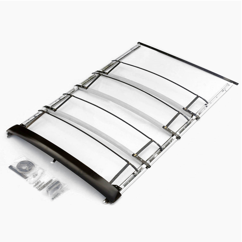 Complete sunroof assembly with rails 