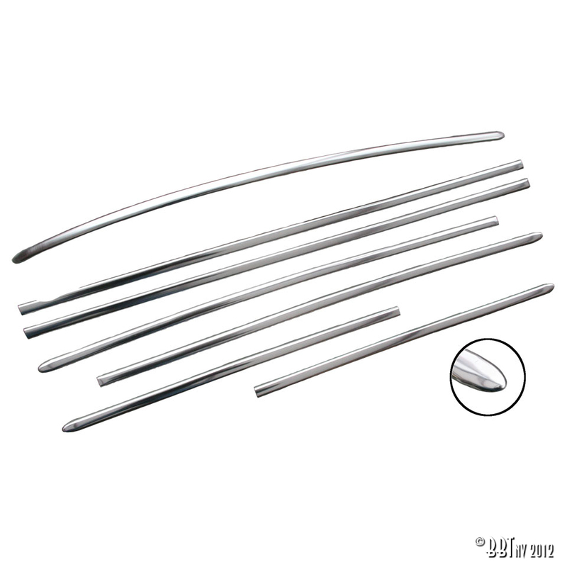 Kit de frisos (7 un.) - Carocha 10/52-07/62, QS 111 898 111