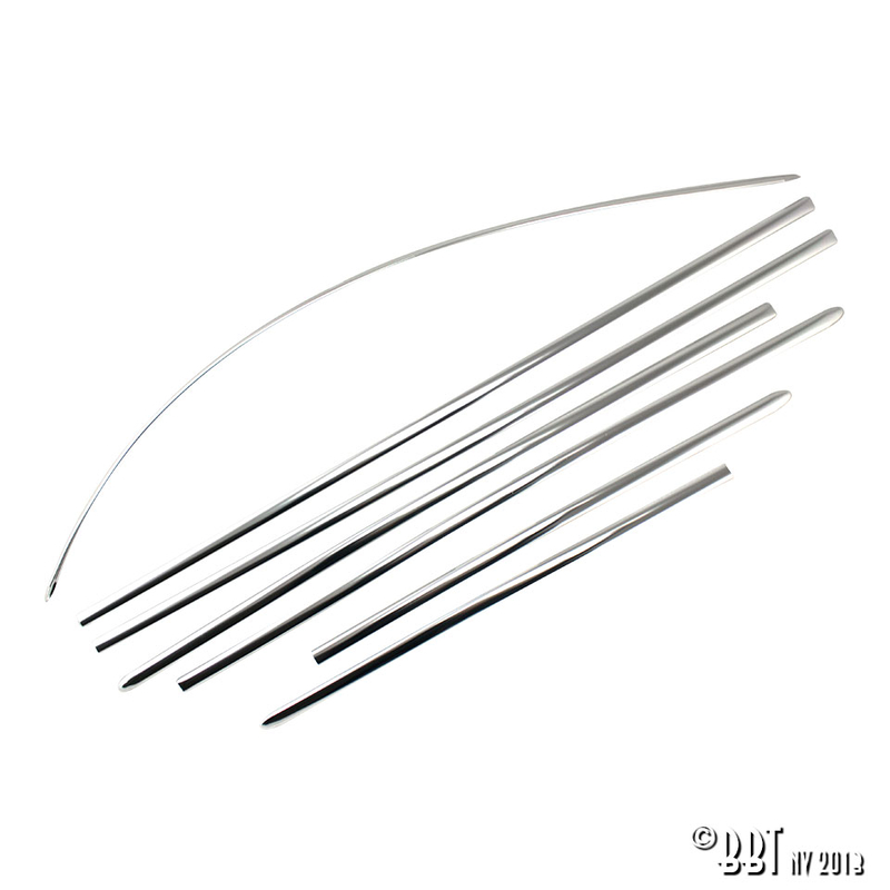 Kit de frisos (7 un.) - Carocha 08/62-07/66, QS 111 898 111A