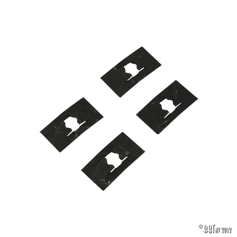 Spring clip 3mm for script:Karmann Ghia on rear hood, 4 pieces 