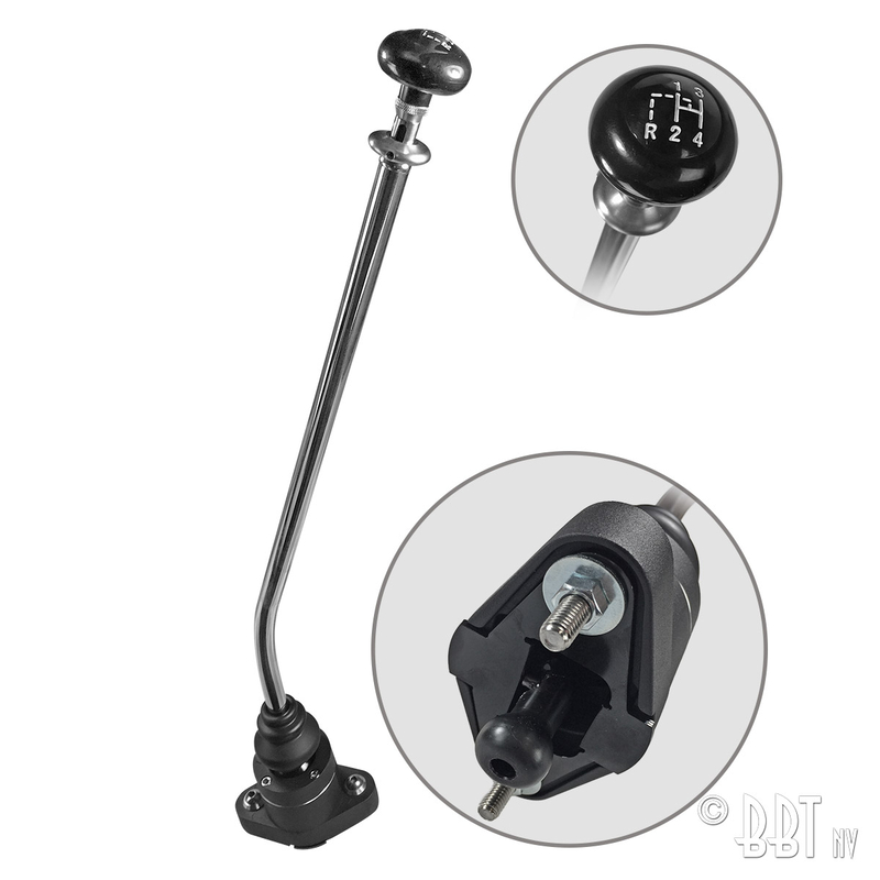 Alavanca do selector de velocidades rápida clássica, Aço Inoxidável, Vintage Speed 155-795-50LHD