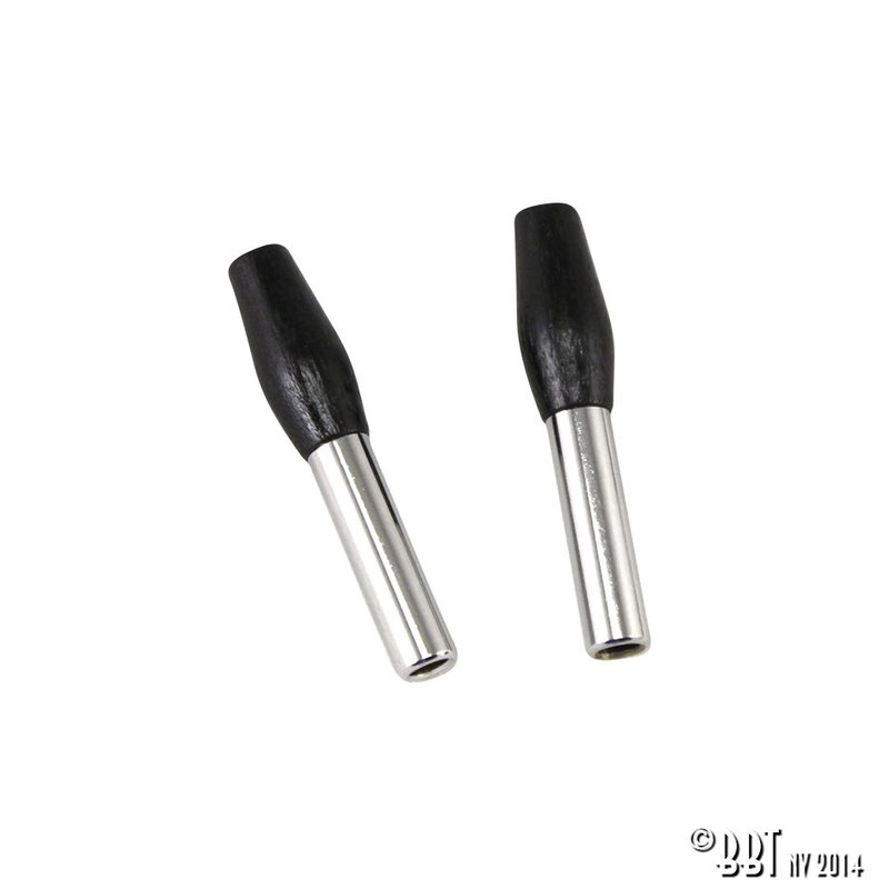 Deurslotstaafjes, chroom/zwart 