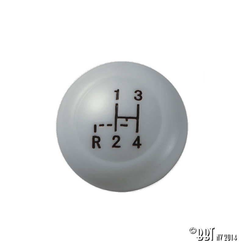 Bouton levier de vitesse 12mm, gris 