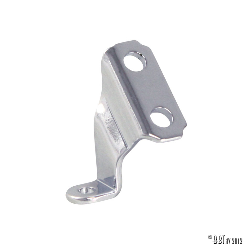 Vent wing upper mount bracket, right/chrome 113 837 632