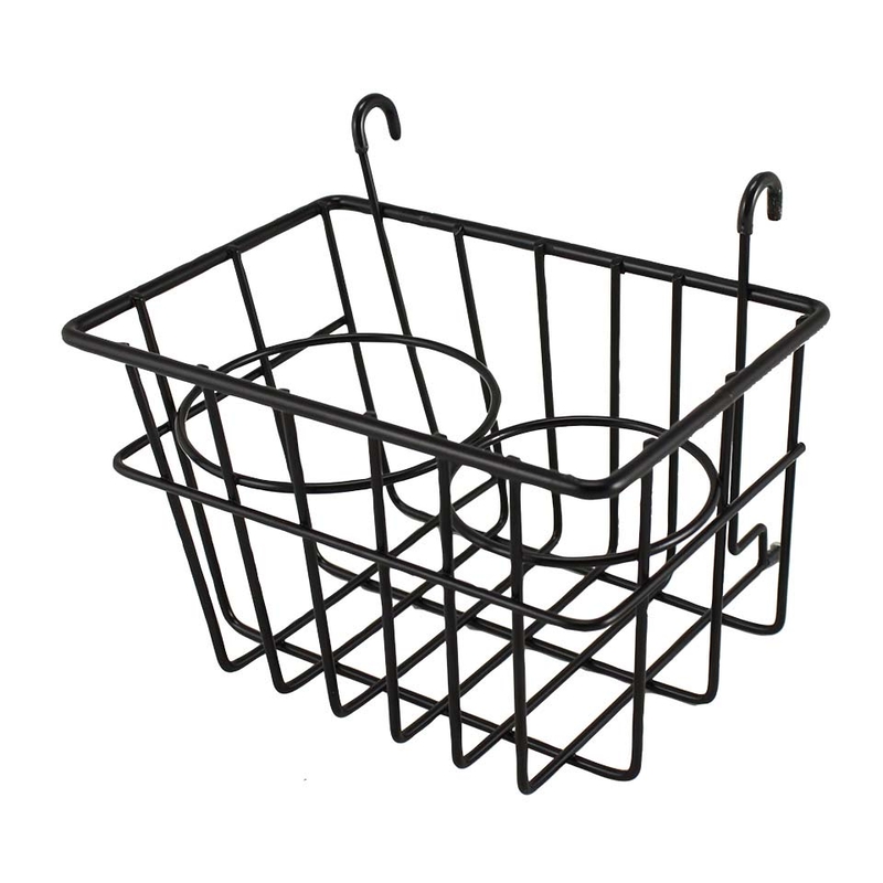 Storage Basket with cupholders, black 