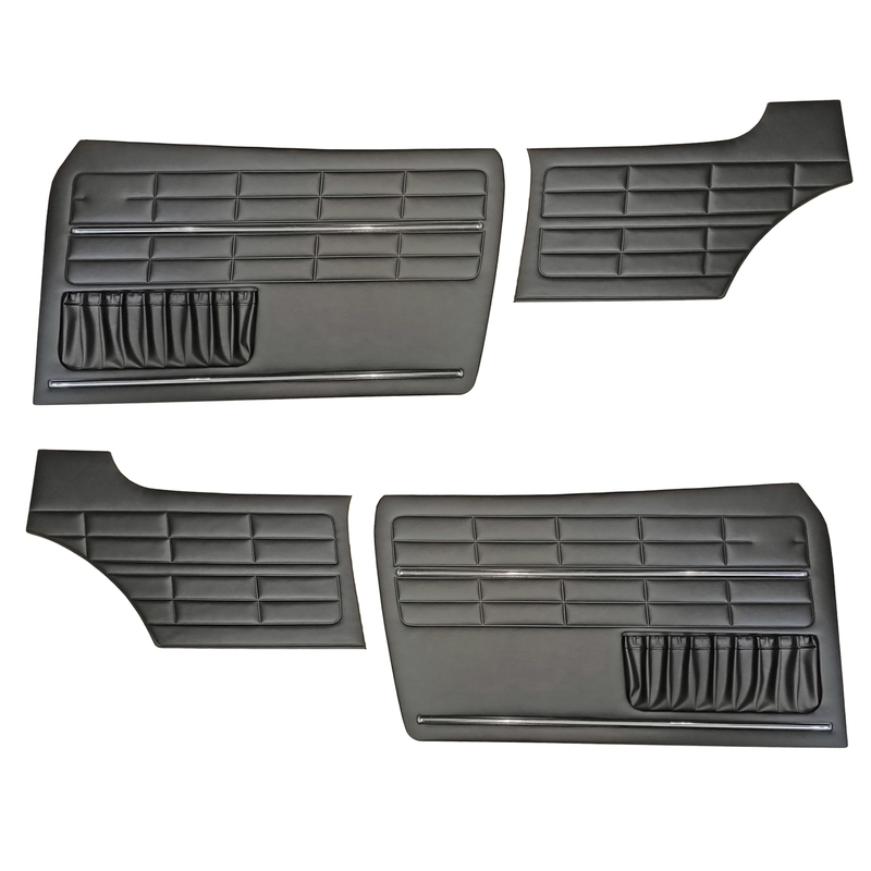 Doorpanel set, black 141 867 011/012 + 143 867 035/036