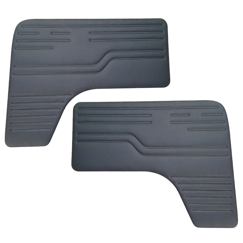 Door panels front, blackz-lines 