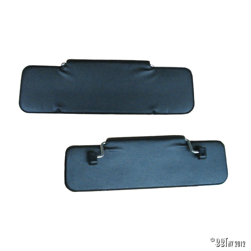 Palas de sol, par, preto 