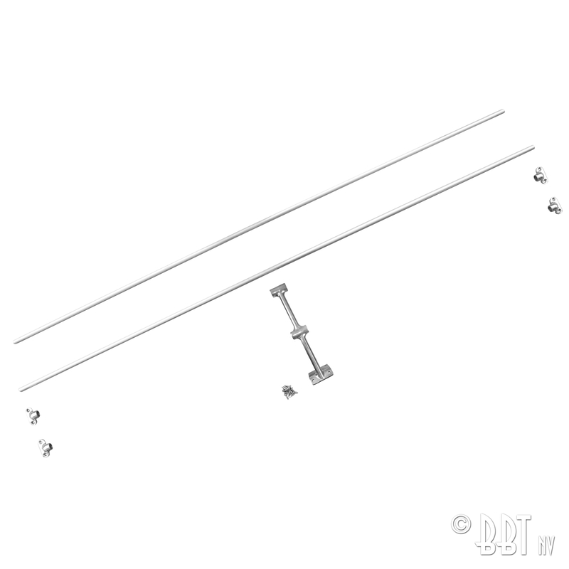 Kit de grelha de barras verticais (Jail Bar) para a janela traseira 