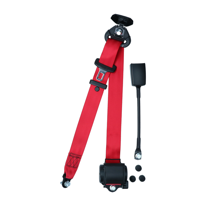 Universal-Sicherheitsgurt - rotMit E-Prüfzeichen 