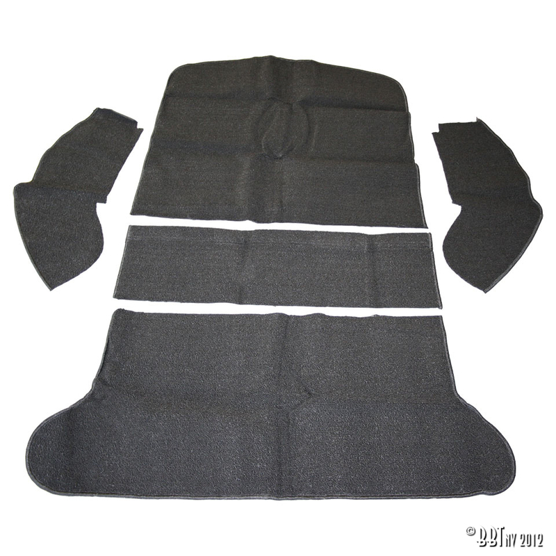 Rear trunk covering, black 