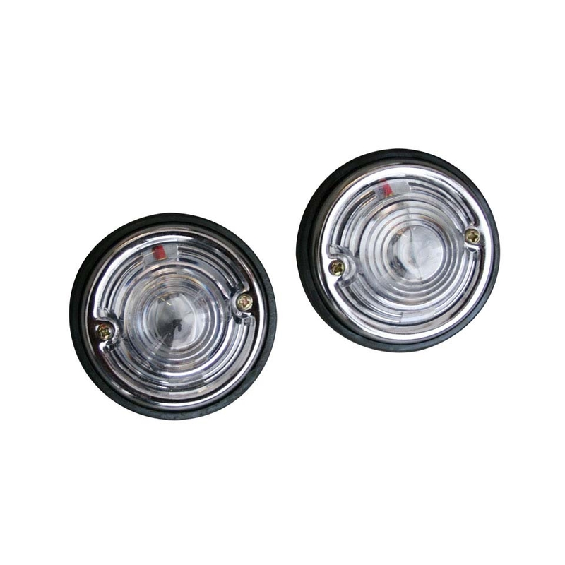 Faróis redondos, branco 