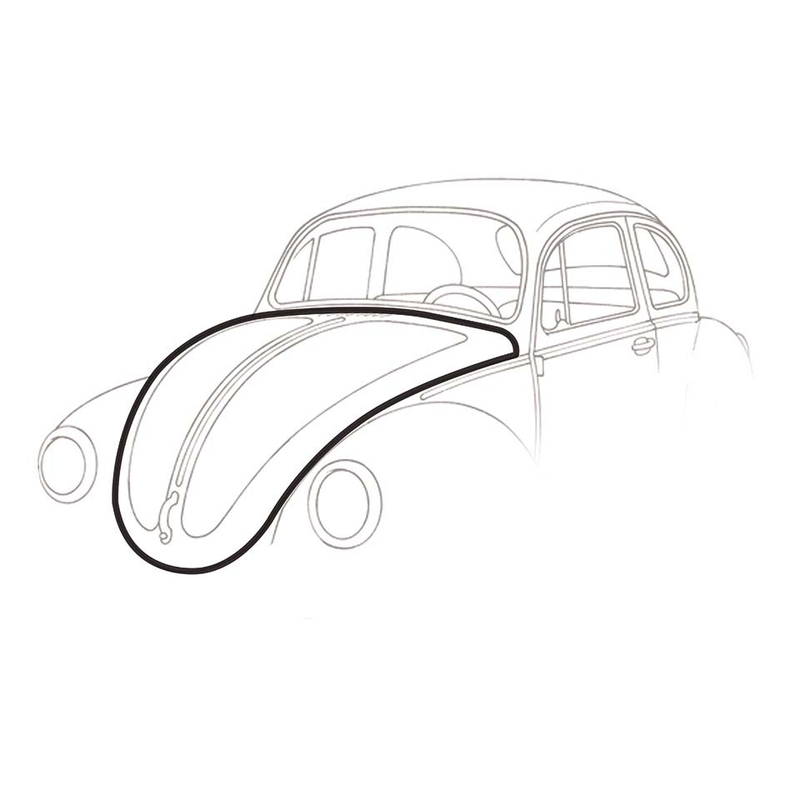 Front hood seal, superior quality 113 823 731B