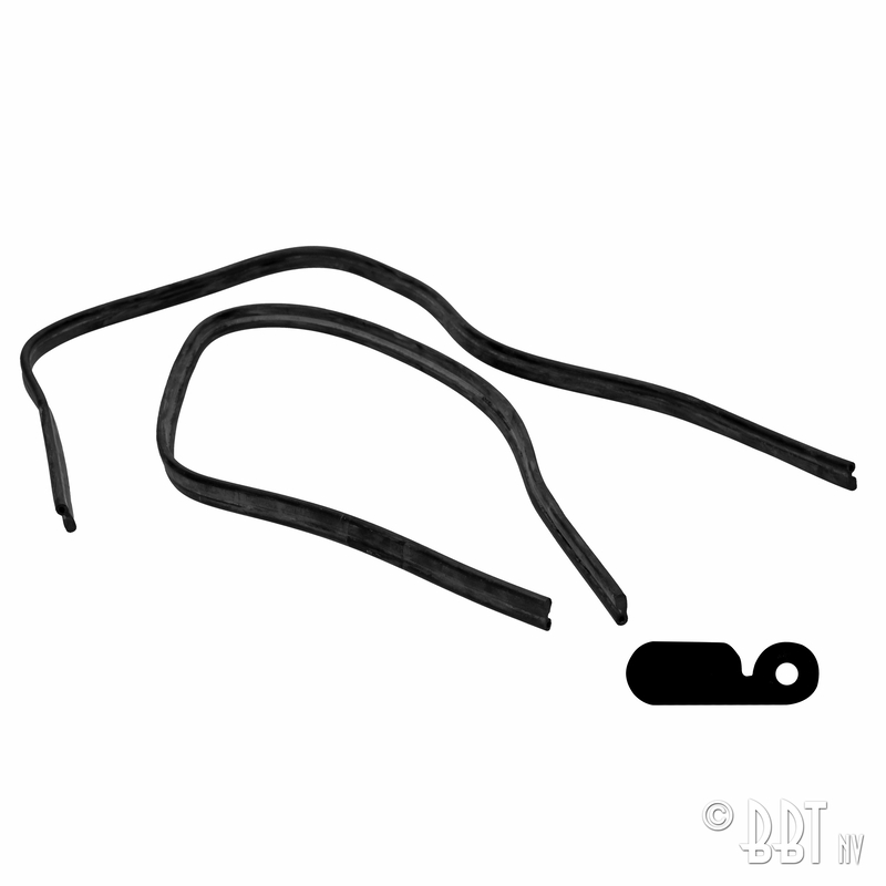 Borracha entre a grelha de ventilação e o guarda-lamas, par 141 853 657A (x2)