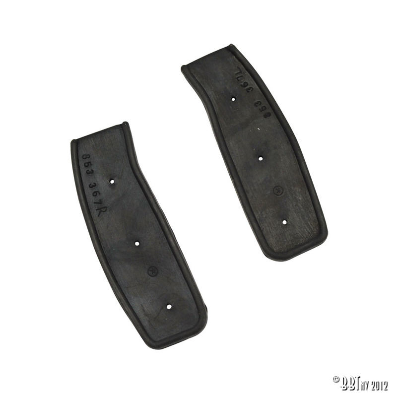 Lock pillar rubbers, coupe 143 853 367 + 143 853 368