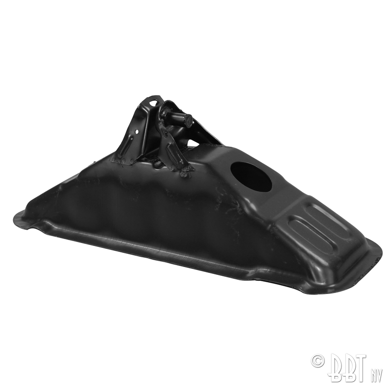 Seat hump on floor pan, left 