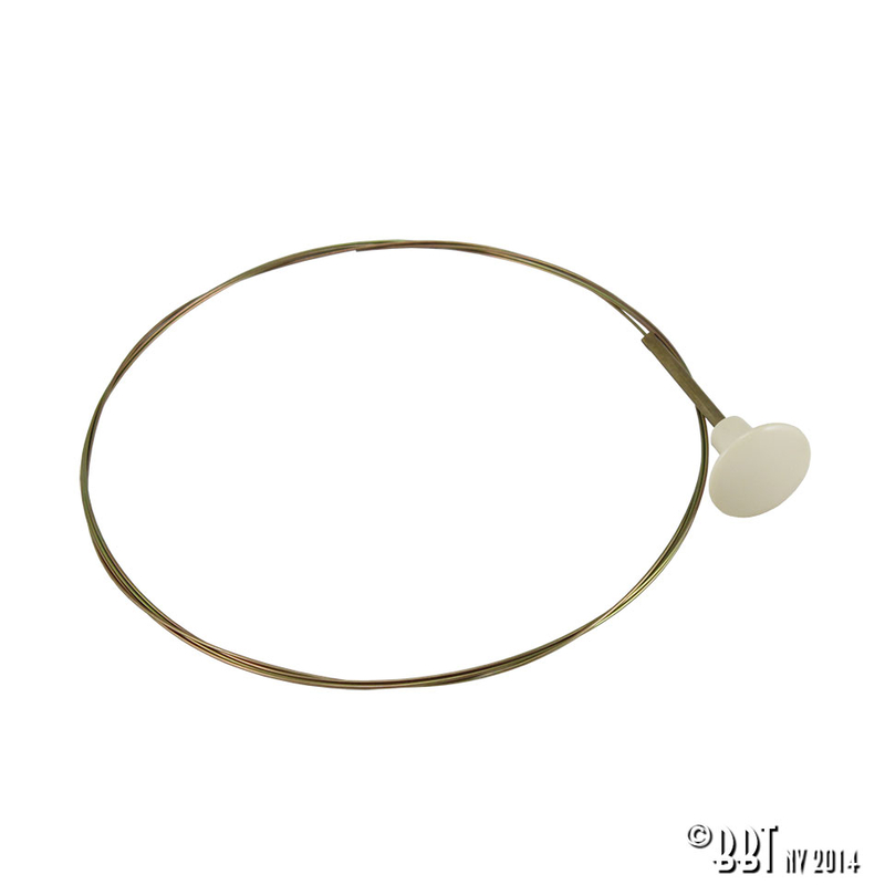 Cabo interior do capô, Karmann Ghia, marfim 143 827 531B