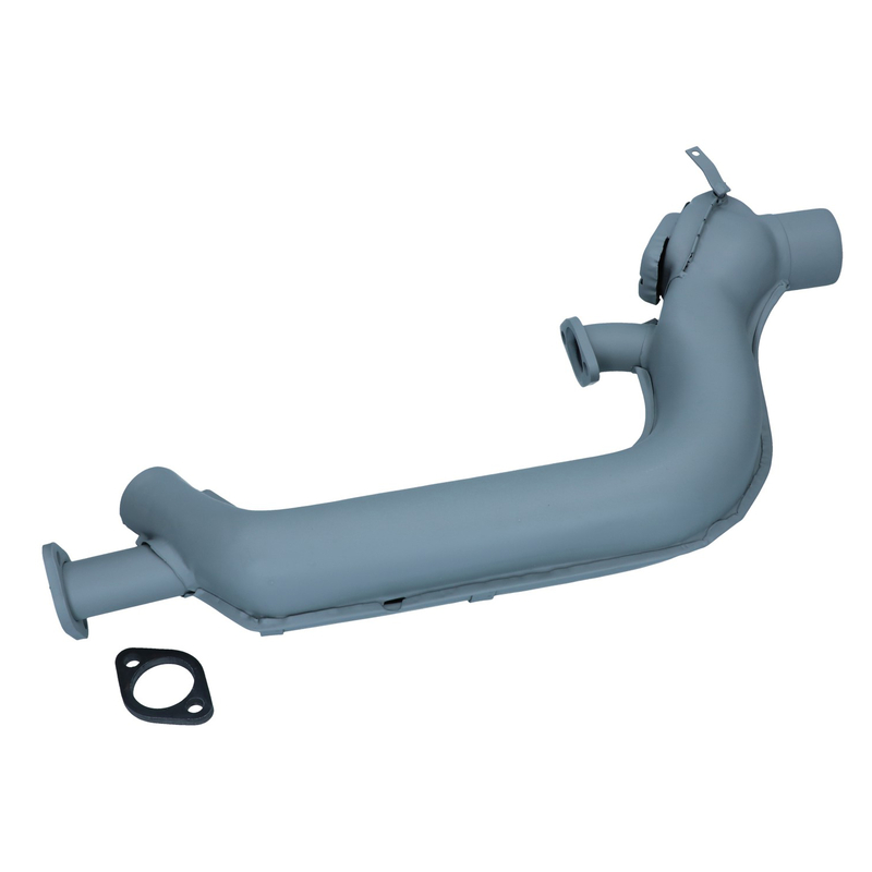 Coletor de escape, direita, Ø interno 35 mm, com flange no lado do escape 