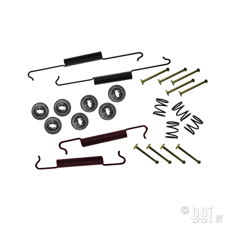 Brake shoes mounting kit, rear 113 698 537C