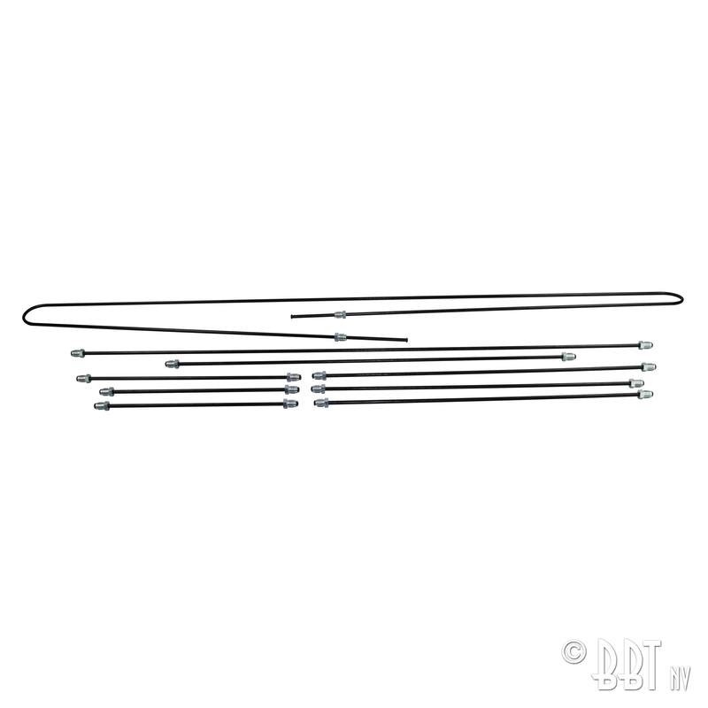 Jogo de tubos metálicos de travão, tambor, original 