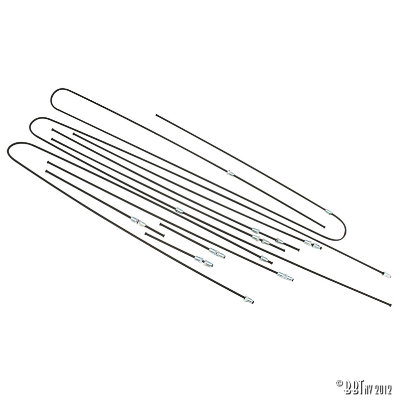 Jogo de tubos metálicos de travão 