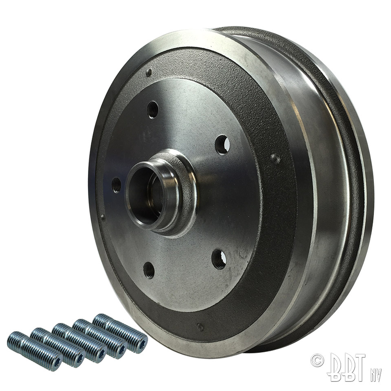 Brake drum, front5-lug (5x130) Porsche 111 405 615B - 5x130