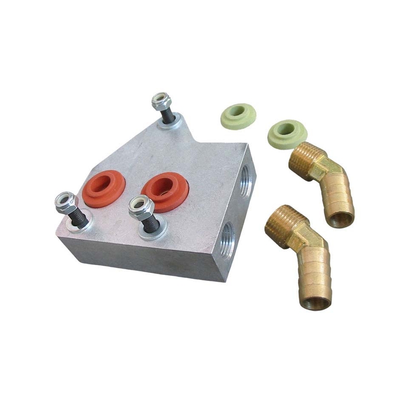 Adaptador do radiador de óleo, duplo 