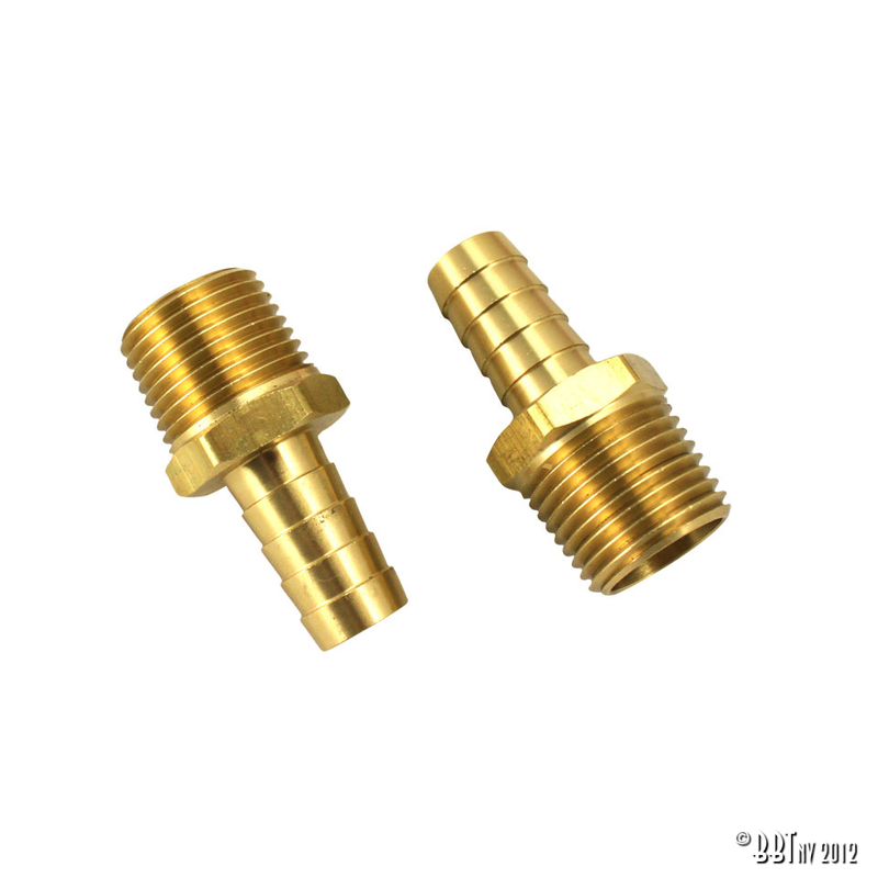 Brass barbed hose fitting 1/2