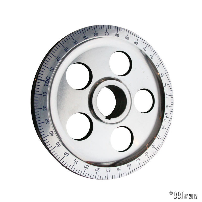 Pulley aluminium 170mm (with holes)blue scale 