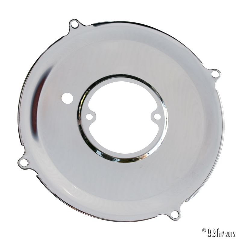Backing plate dynamo/alternator, Chrome 