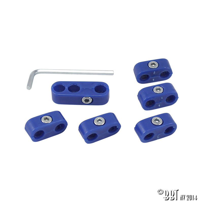 Spark plug wire retainersblue 