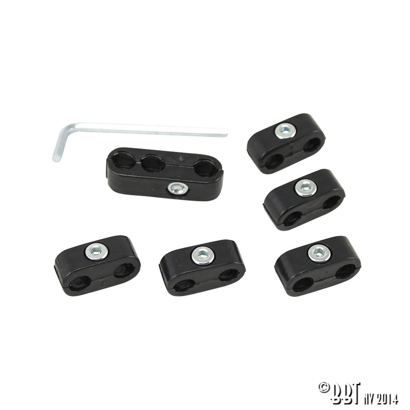 Retentores dos cabos das velas de ignição, preto 