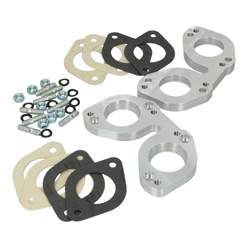 Adapters for mounting an IDF/DRLA carburettor on manifolds, Solex 356/912as pair 