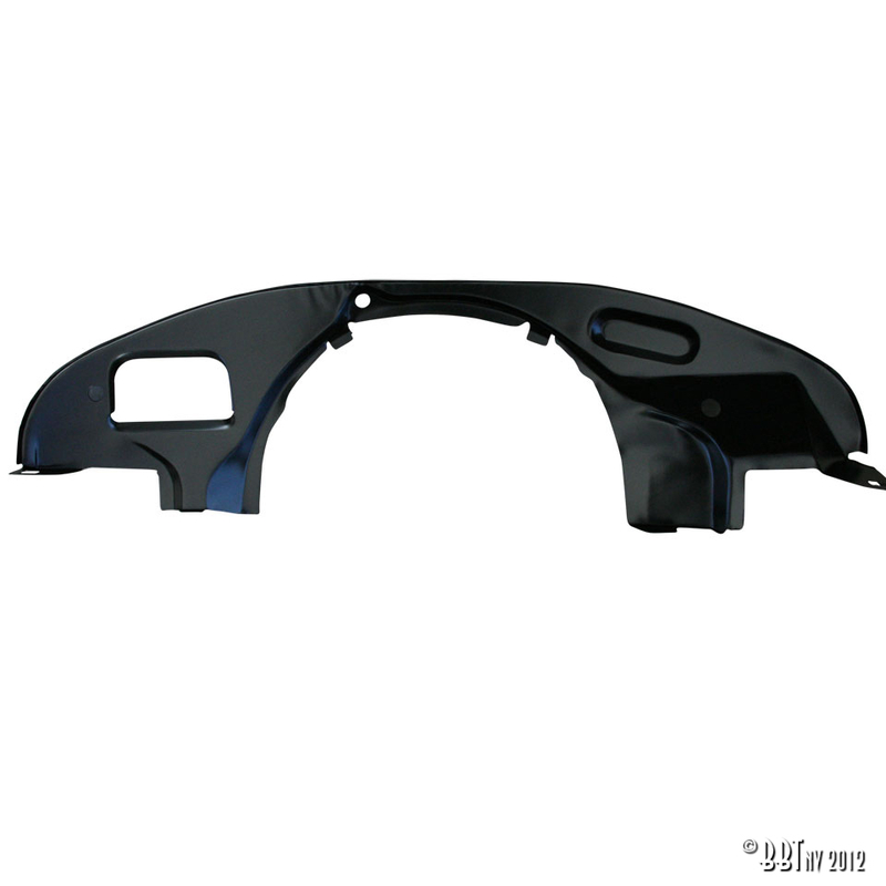 Chapa na frente do motor, com saídas do radiador de óleo, preto 