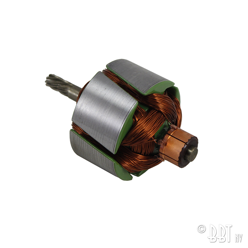 Wiper motor armature 6V to 12V, only SWF 