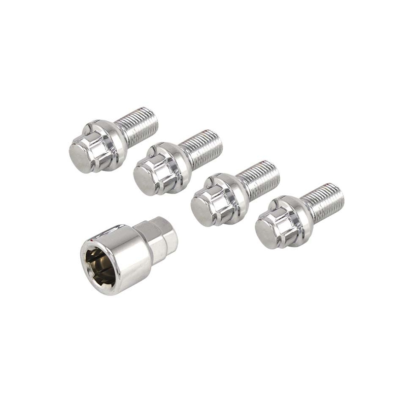 Wheelbolt locks, anti-theft, 4 lug, 14 x 1.5, 4 pieces 