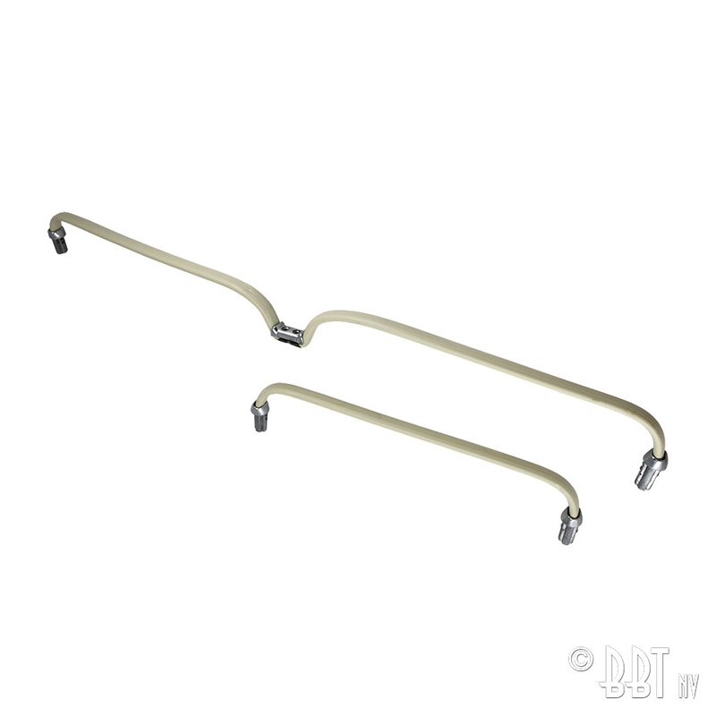 Poignée passager de banguette de milieu3-places (kit) Ivoire 221 883 807 + 221 883 809