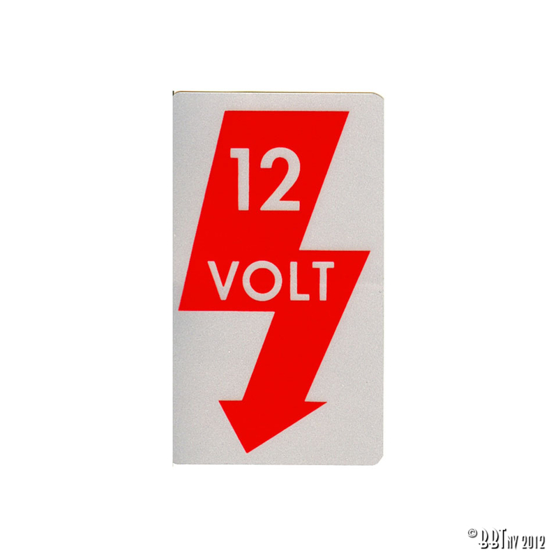 Aufkleber 12V 111 900 275