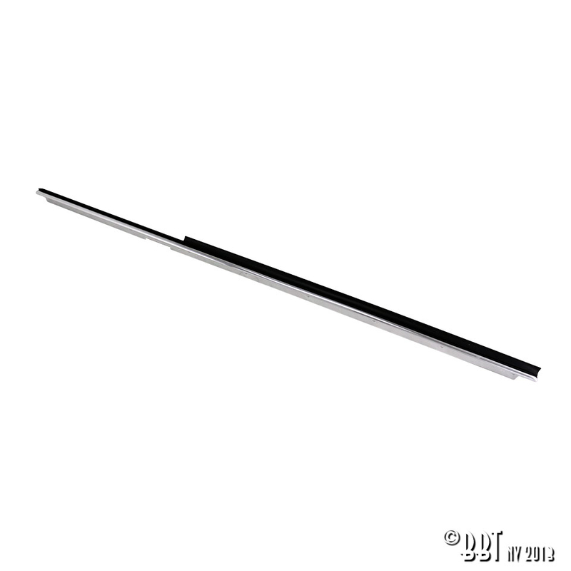 Outside window scraper chrome + rubber, left, each 151 837 475D