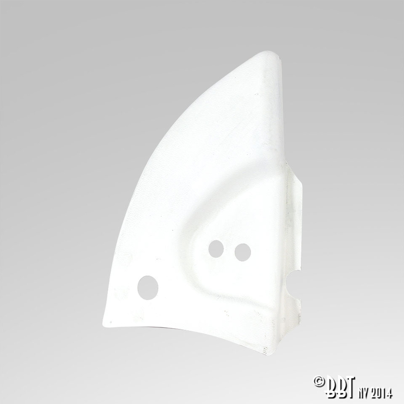 Couvre charnières, Cox Cabriolet, gauche, blanc 151 898 197 C/D