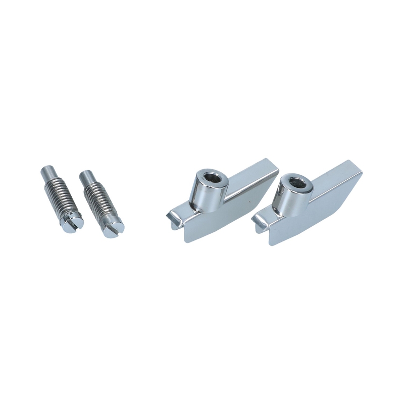 Vent wing hinge convertible, complete with screw, as pair 151 837 627B (2x) + 633B (2x)