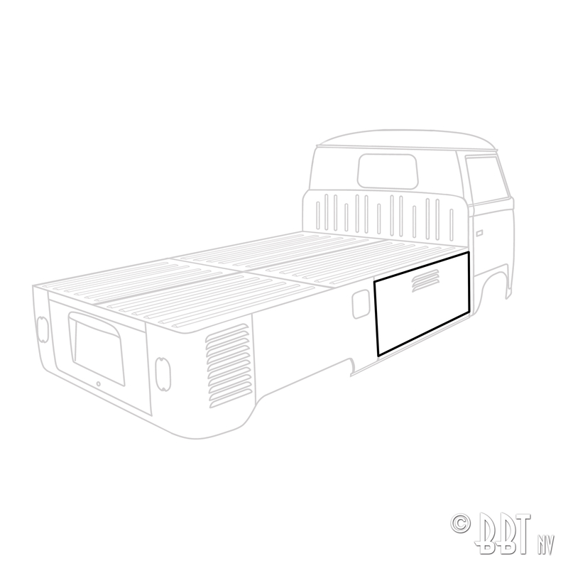 Borracha da porta lateral do porta-malas, Pick-up, esquerda ou direita, completo para uma porta 261 829 571