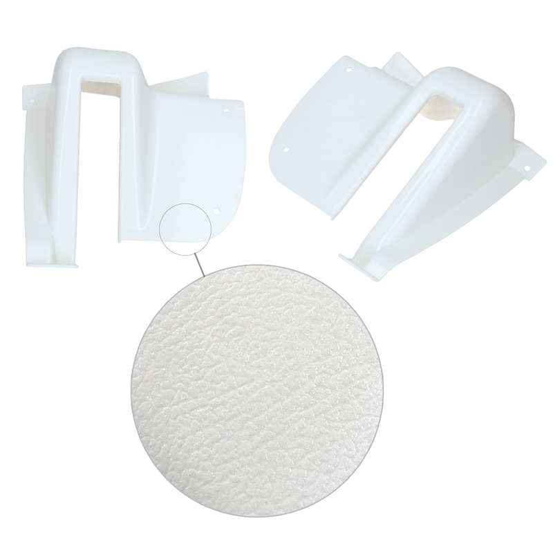 Heckklappe Scharnierabdeckungen in weiss - paar 211 867 529