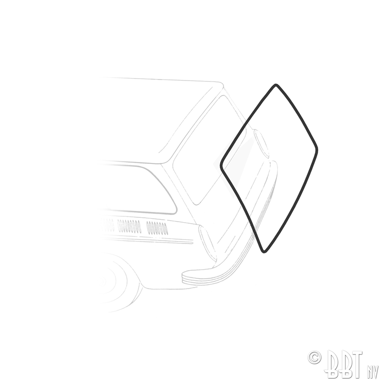 Borracha da tampa do compartimento traseiro - Squareback (variante) 