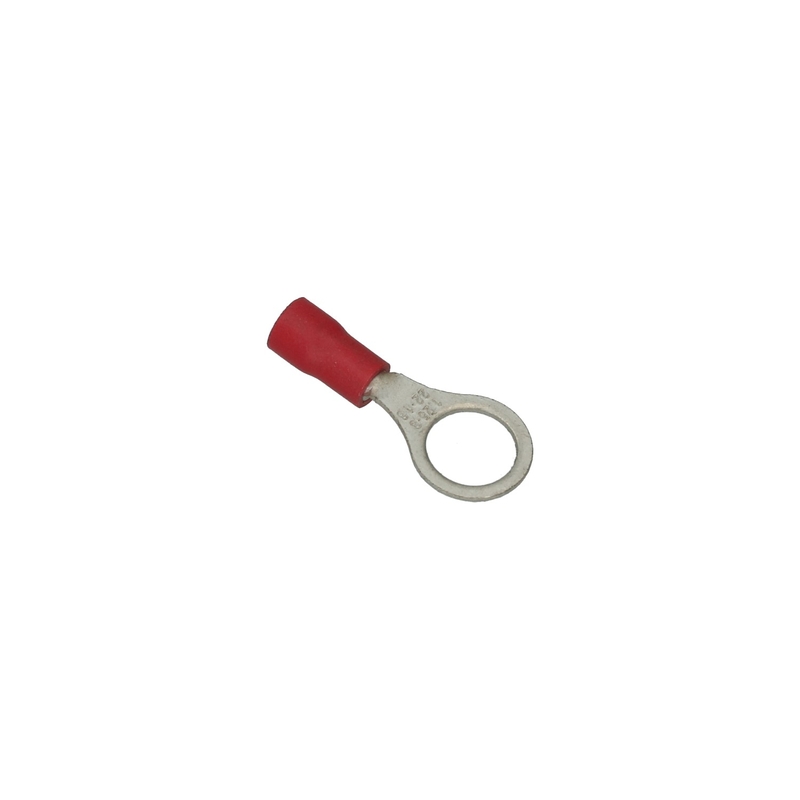 Terminal conector de cabo, vermelho, anel, 8 mm 