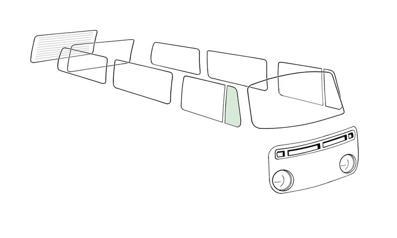 Vent wing window closed, rightgreen 