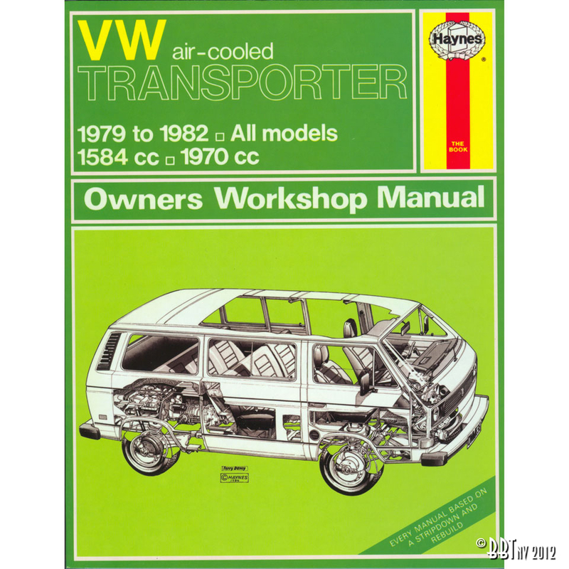 VW Air-cooled Transporter Manual, English, J.H. Haynes ISBN 978 0 85733 608 8